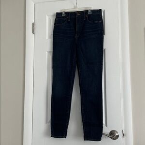NWOT Madewell Indigo Denim Jeans - 11” High Rise Skinny